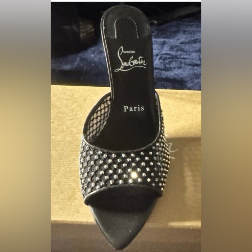 💰⬇️ CHRISTIAN LOUBOUTIN 
Apostropha Mule Mesh Strass 80 - Picture 9 of 13